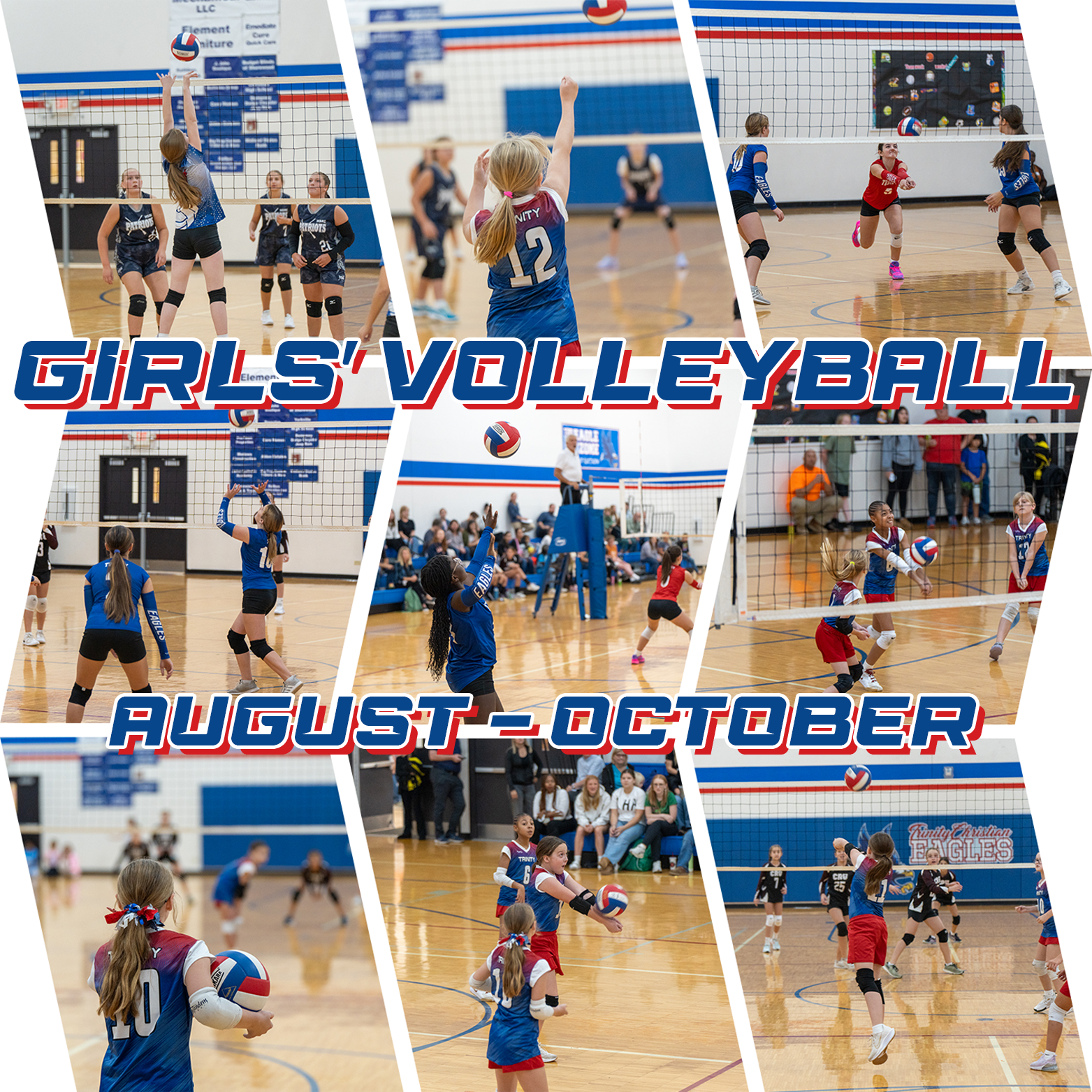 Girls' Volleyball season runs from August through October