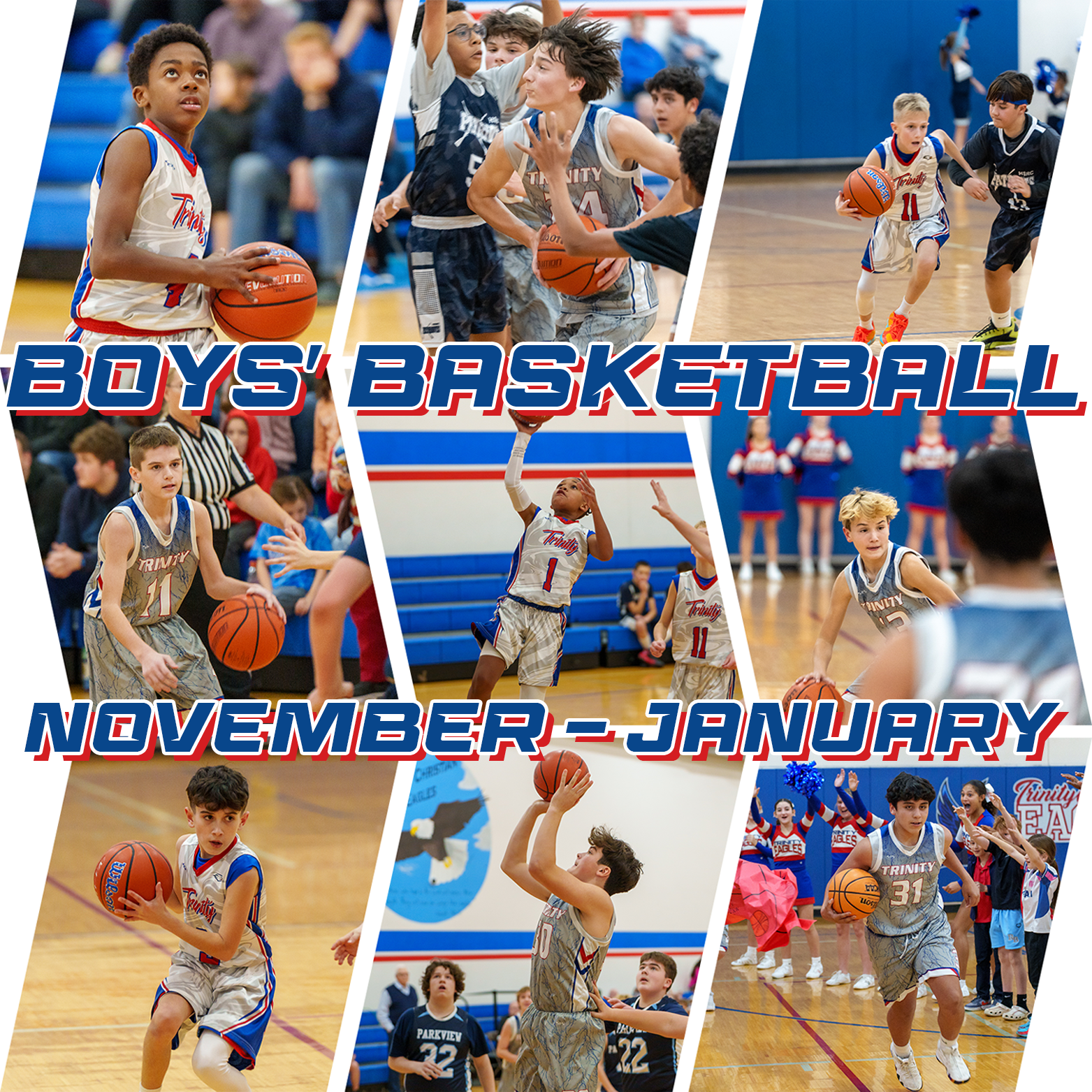 Boys' Basketball season runs from November through January