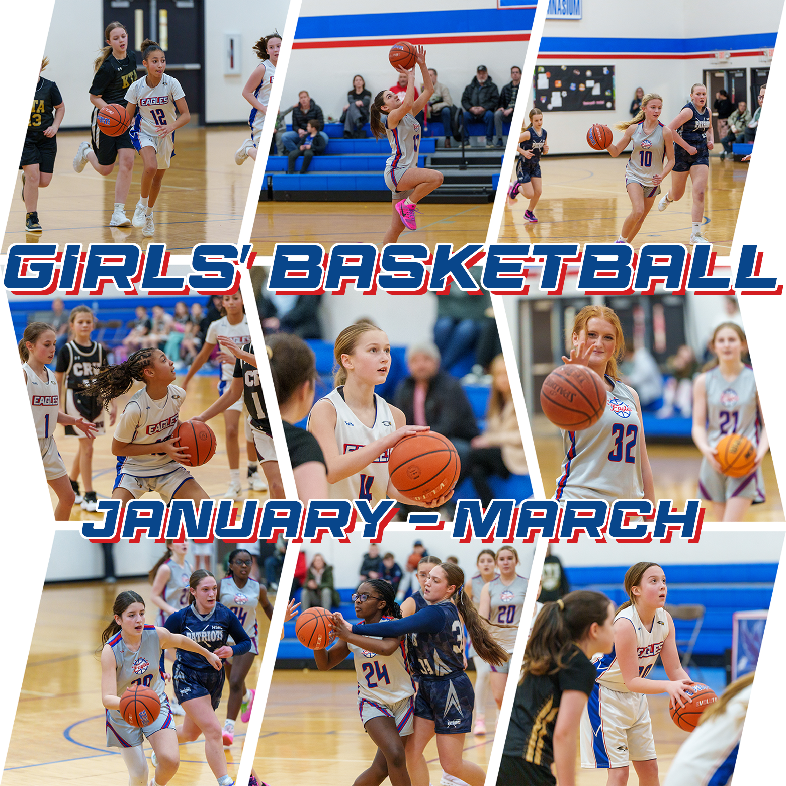 Girls' Basketball season runs from January through March